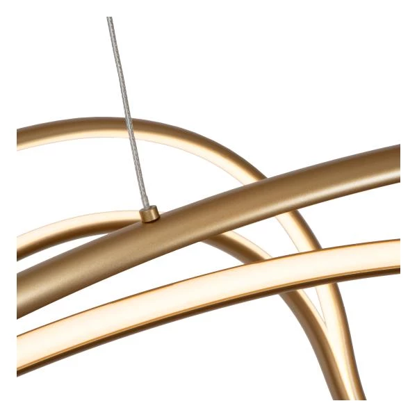 Lucide Premium SARDANA - Pendant light - LED Dim. - 1x54W 2700K - Matt Gold / Brass - detail 1